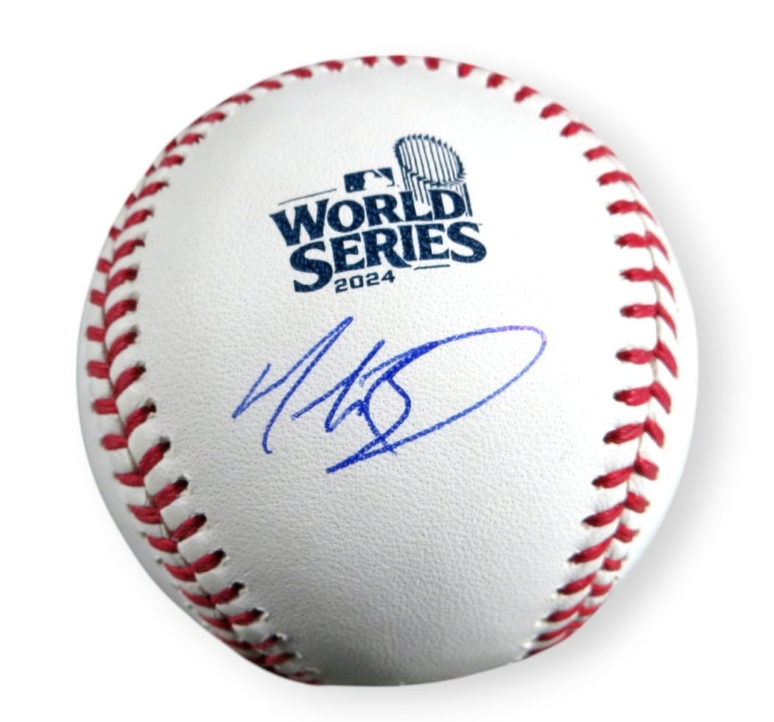 Mookie Betts Autographed Baseball 2024 World Series Dodgers Fanatics Authenticated (1 of 3)