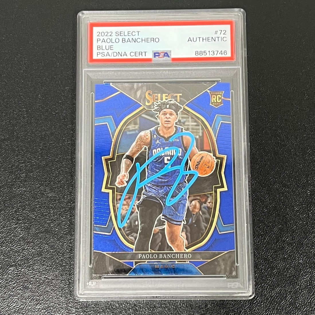 2022-23 Panini Select #72 Paolo Banchero Autographed Card PSA Slabbed Magic (1 of 2)