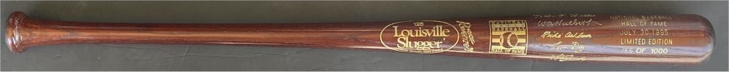 Richie Ashburn Leon Day HOF 95 Limited Edition Signed Baseball Bat (1 of 6)