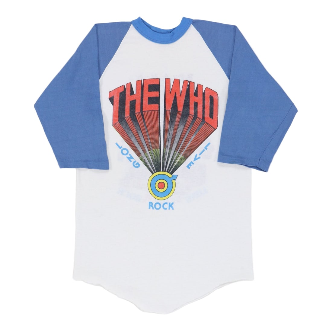 Vintage 1970s The Who Long Live Rock White Cotton Jersey Shirt: Vintage 1970s The Who Long Live Rock White Cotton Jersey Shirt This is an original vintage 1970s The Who "Long Live Rock" jersey shirt featuring front and back graphics. Made from 100% cotton, the shi