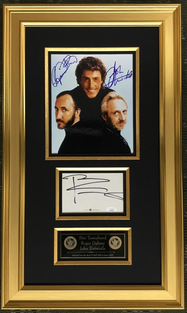 The Who Signed Custom Framed Display 28x16 JSA Authenticated (1 of 7)