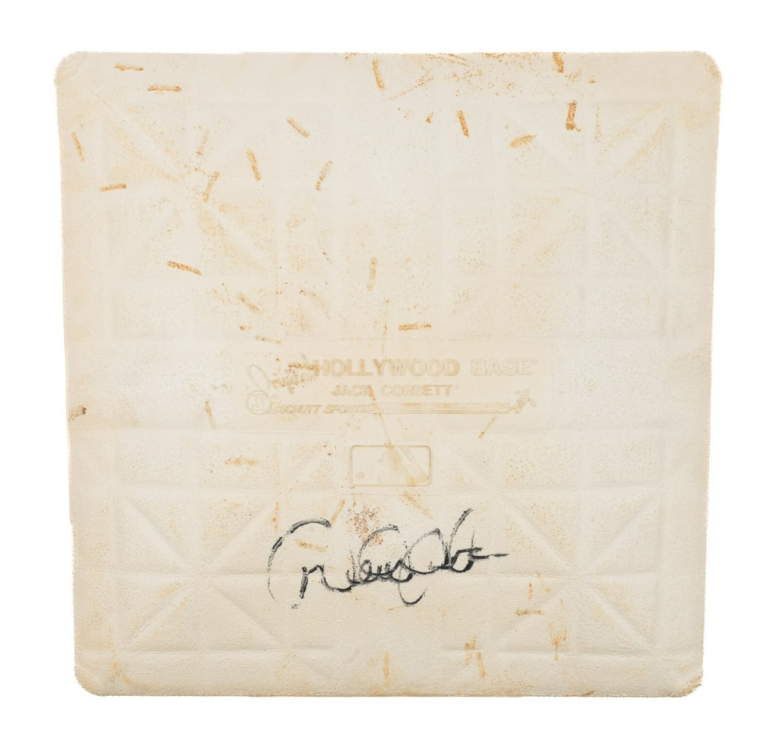 Derek Jeter Signed Game Used Base 2008 Yankees Steiner COA (1 of 10)