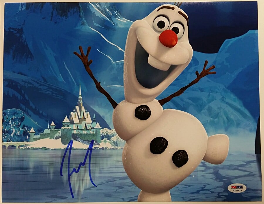 JOSH GAD Signed 11x14 Olaf Photo from FROZEN with PSA/DNA COA (1 of 2)