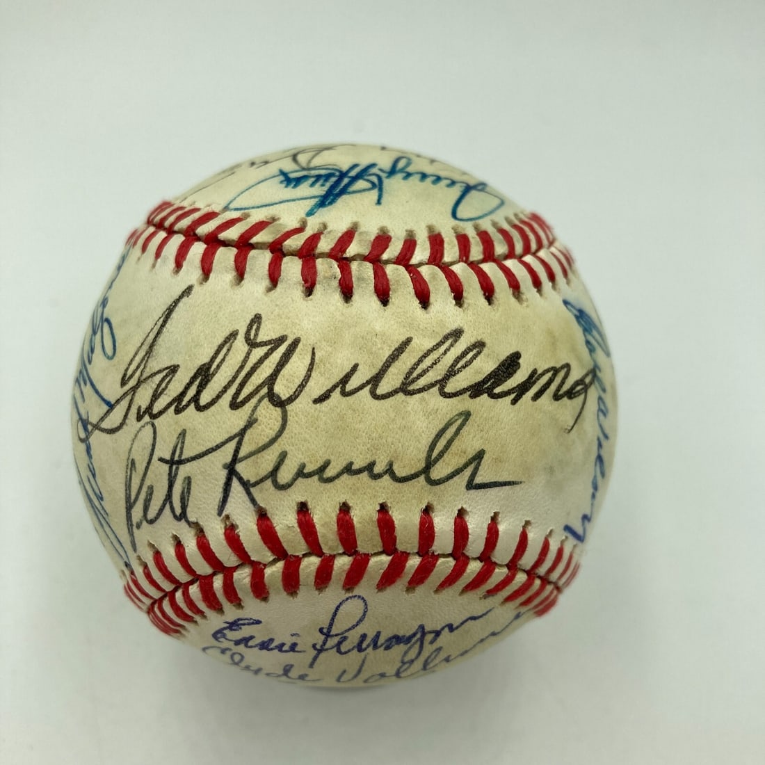 Boston Red Sox Legends Multi Signed Baseball 29 Signatures Ted Williams JSA COA (1 of 11)