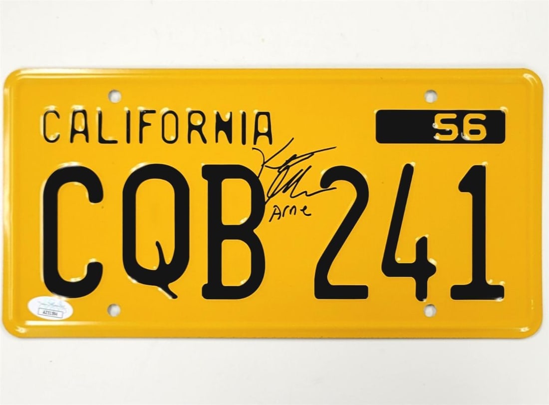 Keith Gordon Signed Christine License Plate JSA Authenticated (1 of 3)