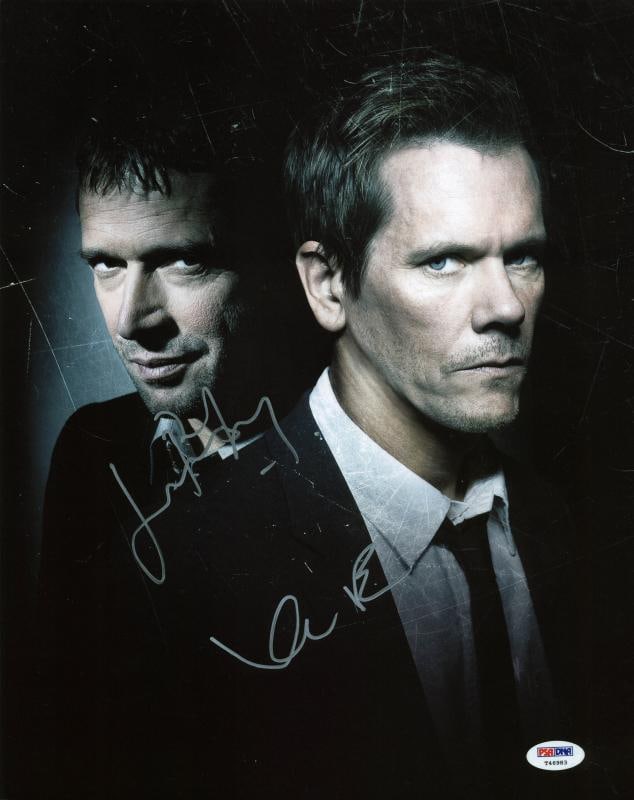 Kevin Bacon James Purefoy The Following Signed 11x14 Photo PSA/DNA (1 of 1)