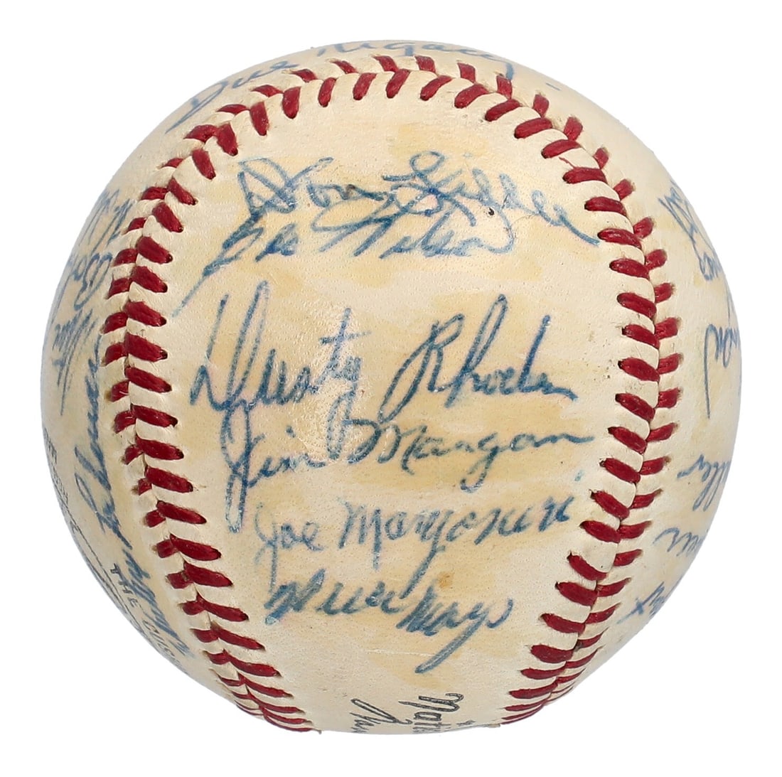 Willie Mays 1956 New York Giants Signed Baseball with JSA COA (1 of 8)