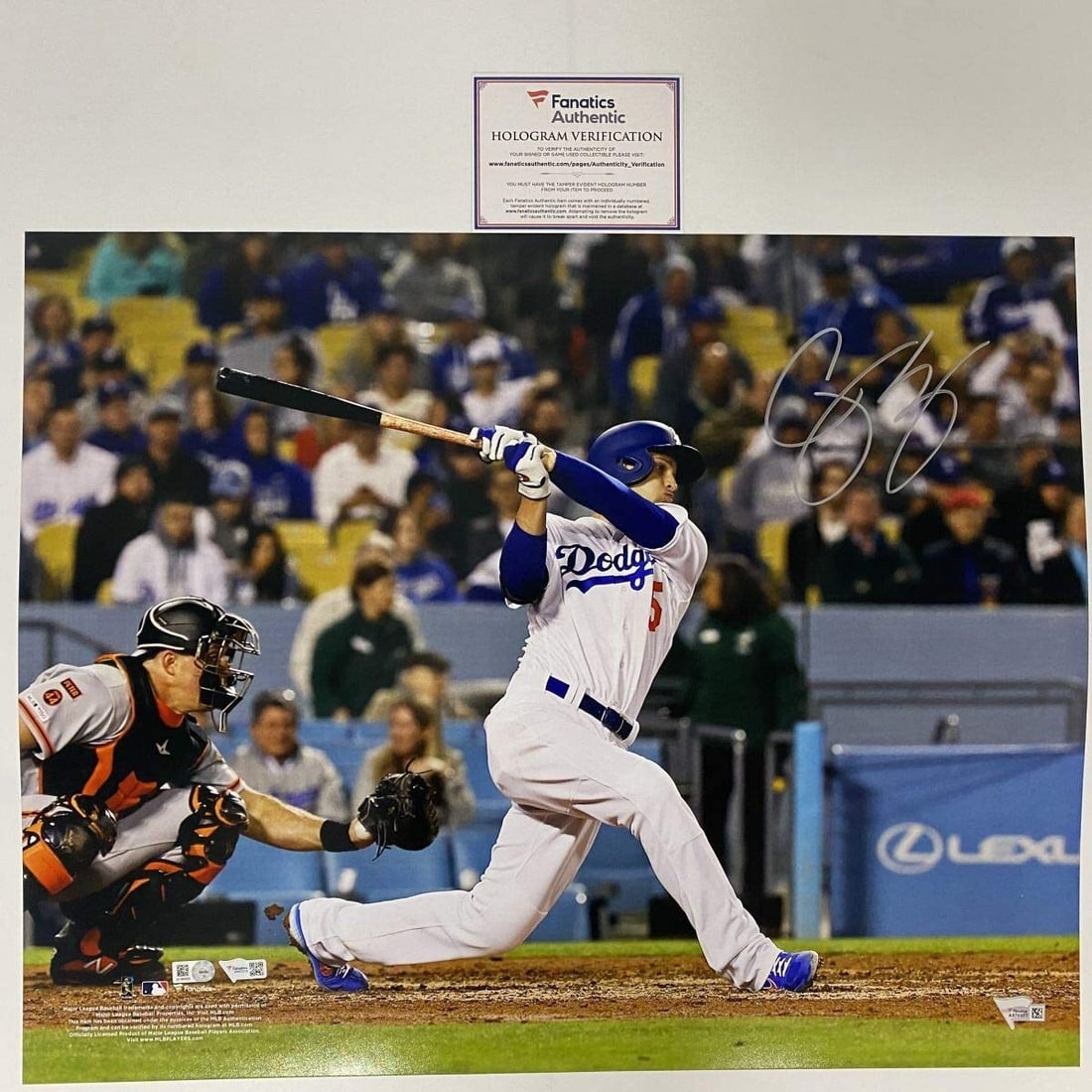Corey Seager Autographed 16x20 Photo Los Angeles Dodgers Fanatics COA Gem Mint: Corey Seager Autographed 16x20 Photo Los Angeles Dodgers Fanatics COA Gem Mint This stunning 16x20 photo of Corey Seager, a prominent player for the Los Angeles Dodgers, is a must-have for any basebal