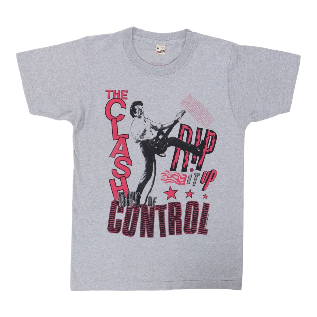Vintage 1984 Out Of Control Tour Shirt Featuring Joe Strummer The Clash: Vintage 1984 Out Of Control Tour Shirt Featuring Joe Strummer The Clash This is an original vintage 1984 The Clash Joe Strummer Out Of Control Tour shirt, featuring front and back graphics. The shirt