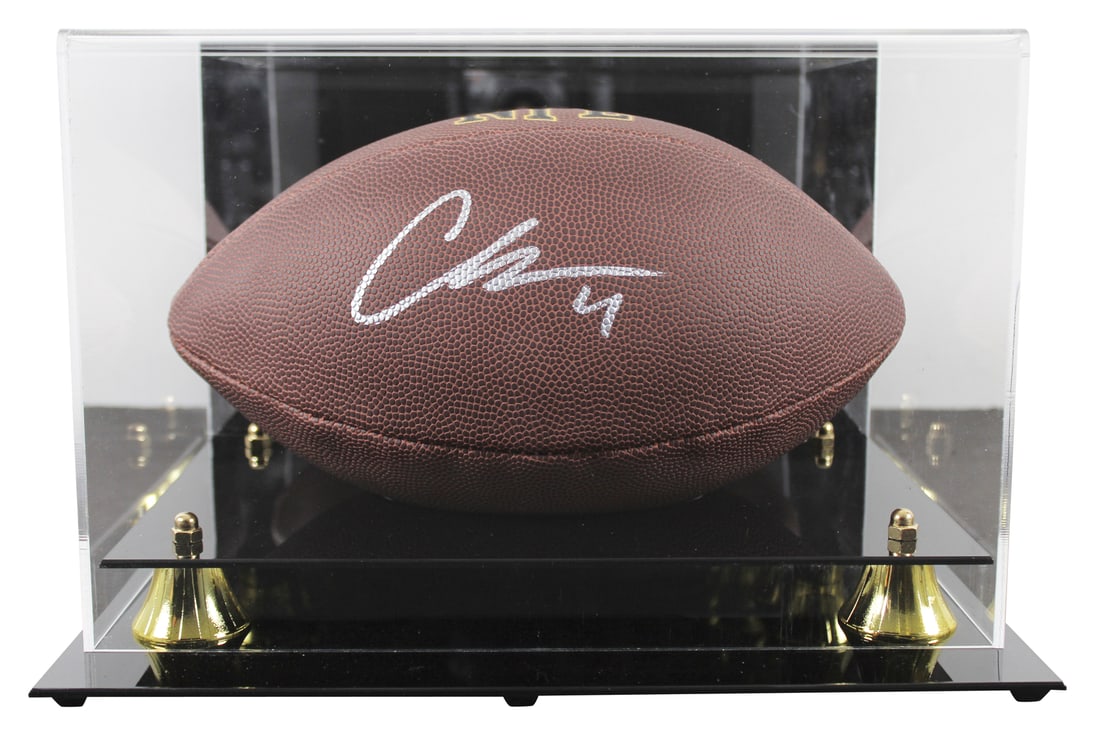 Aidan O'Connell Signed Wilson Super Grip Football with Beckett Authentication: Aidan O'Connell Signed Wilson Super Grip Football with Beckett Authentication Elevate your collection with this authentic Wilson Super Grip Football, personally signed by Aidan O'Connell of the Las Ve