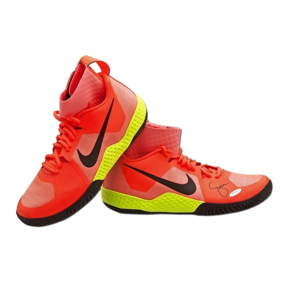 Serena Williams Autographed Pink Nike Flare Court Shoes Upper Deck (1 of 5)