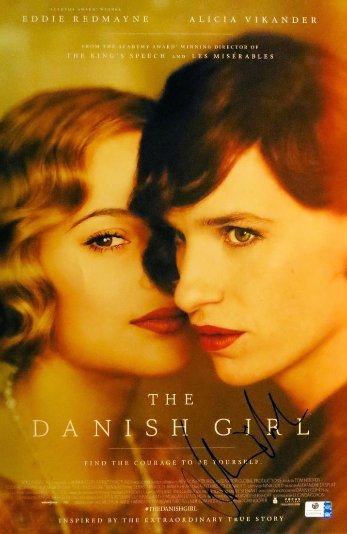 Alicia Vikander Signed 12X18 Photo The Danish Girl JSA Certified: Alicia Vikander Signed 12X18 Photo The Danish Girl JSA Certified This stunning 12X18 photograph captures Alicia Vikander in her acclaimed role in "The Danish Girl," beautifully autographed by the actr
