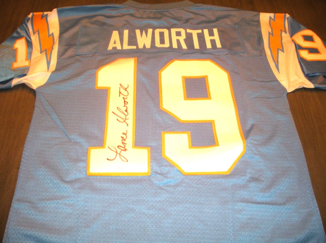 Lance Alworth San Diego Chargers Signed Proline Jersey with JSA COA (1 of 2)