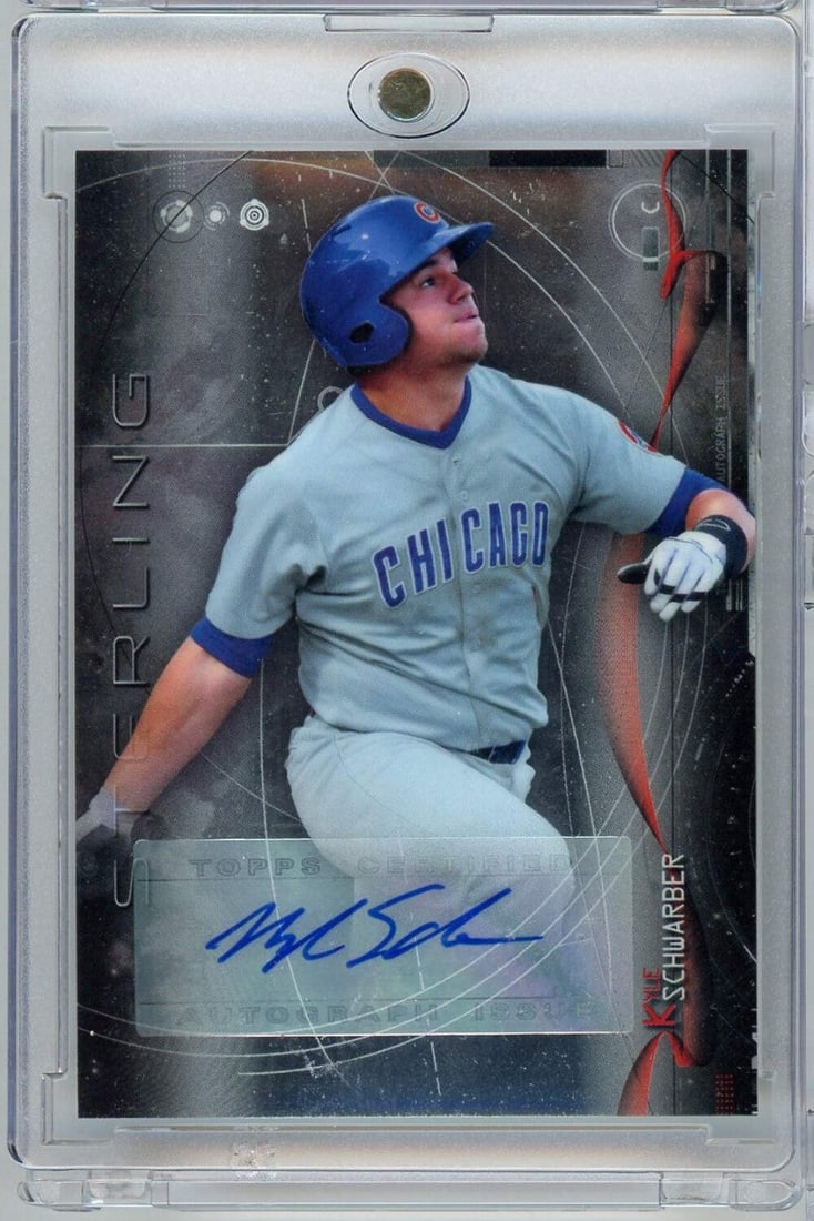 2014 Bowman Sterling Kyle Schwarber Autographed Rookie Baseball Card (1 of 2)