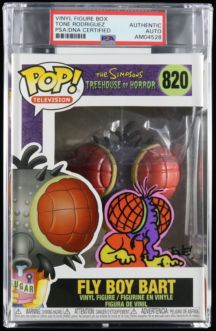 Tone Rodriguez Signed Funko Pop #820 The Simpsons PSA/DNA Encapsulated (1 of 2)