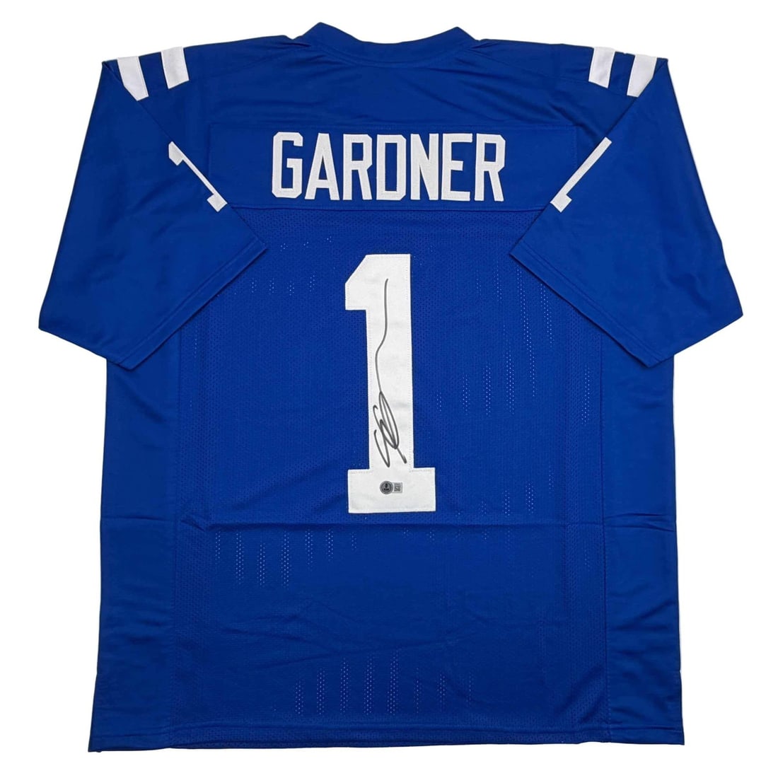 Signed Ahmad Sauce Gardner Indianapolis Colts Jersey Beckett COA: Signed Ahmad Sauce Gardner Indianapolis Colts Jersey Beckett COA Showcase your passion for the NFL with this authentic autographed Ahmad Sauce Gardner Indianapolis Colts jersey. This custom jersey fea