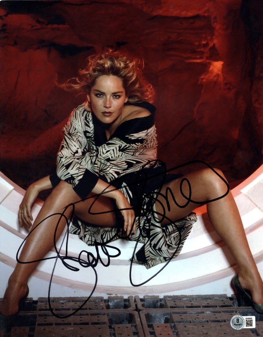 11x14 Photograph Signed by Sharon Stone with Beckett Authentication (1 of 2)