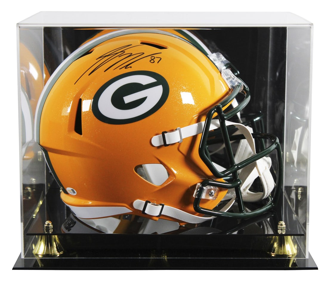 Jordy Nelson Signed Green Bay Packers Full Size Helmet JSA Authenticated (1 of 4)