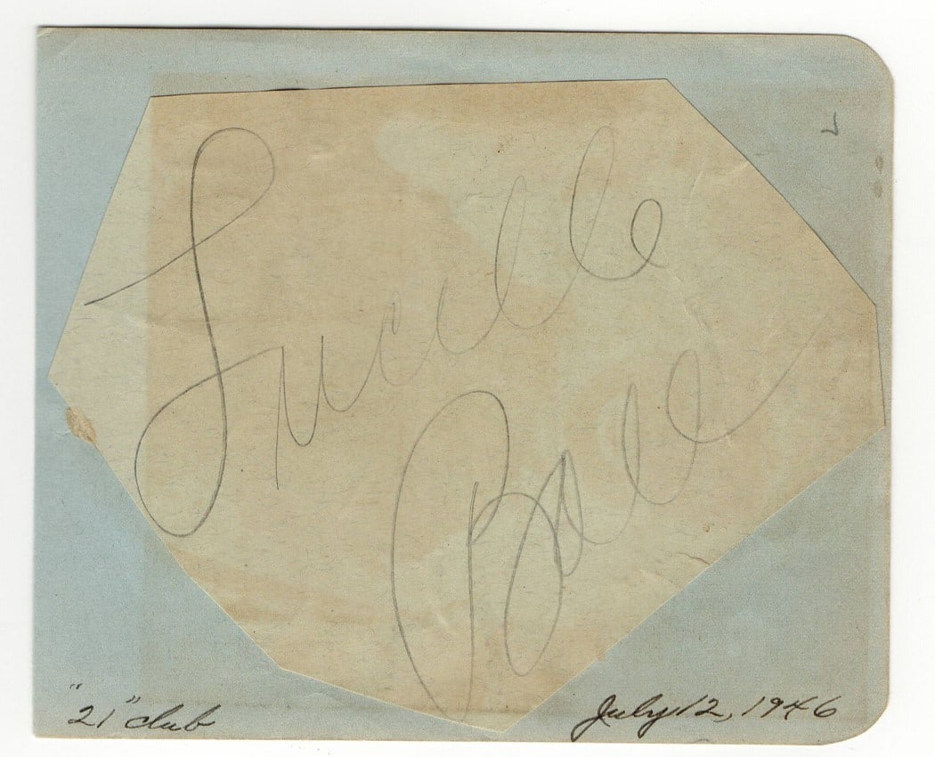 Lucille Ball Autographed Cut Signature I Love Lucy JSA Authenticated (1 of 2)