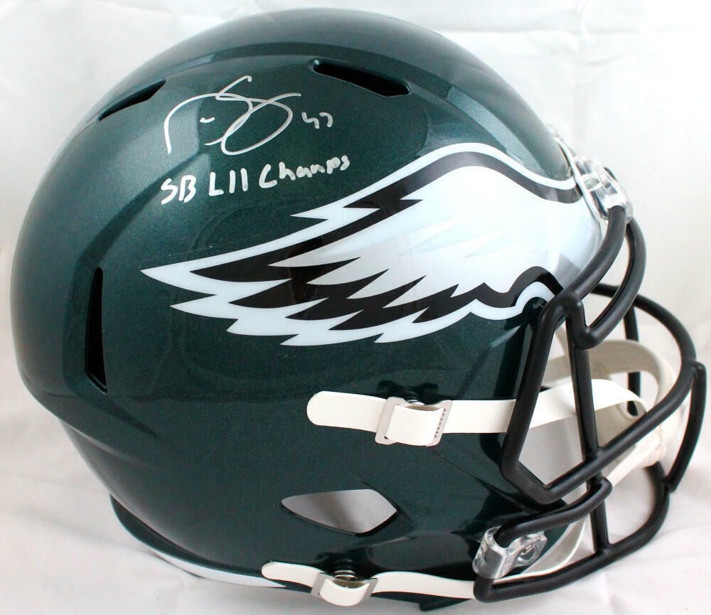Darren Sproles Signed Philadelphia Eagles Full Size Helmet Beckett Authenticated (1 of 10)