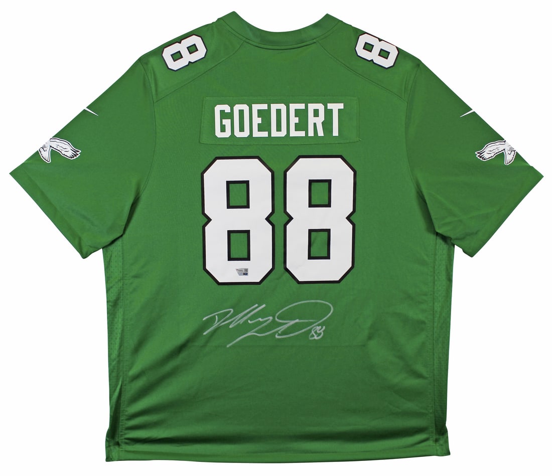 Dallas Goedert Signed Kelly Green Nike Jersey Philadelphia Eagles Authentic Fanatics (1 of 5)