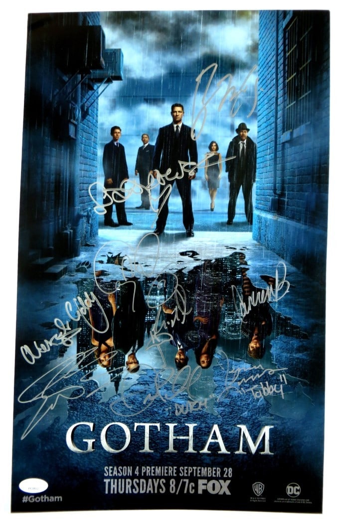 Gotham Cast Signed 11x18 Poster with JSA Authentication (1 of 5)