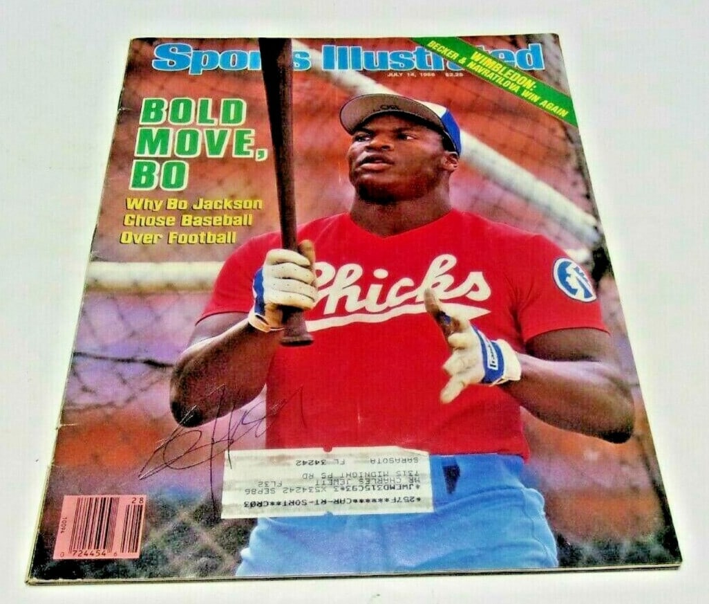 Bo Jackson Signed Sports Illustrated Magazine with COA (1 of 2)