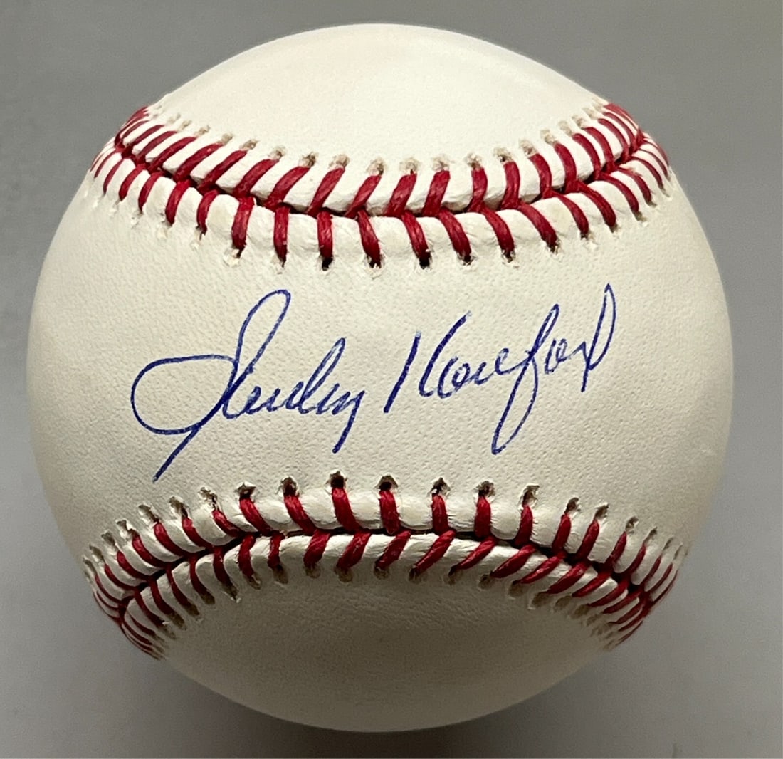 Sandy Koufax Signed Rawlings MLB Baseball PSA Mint 9 Dodgers (1 of 7)