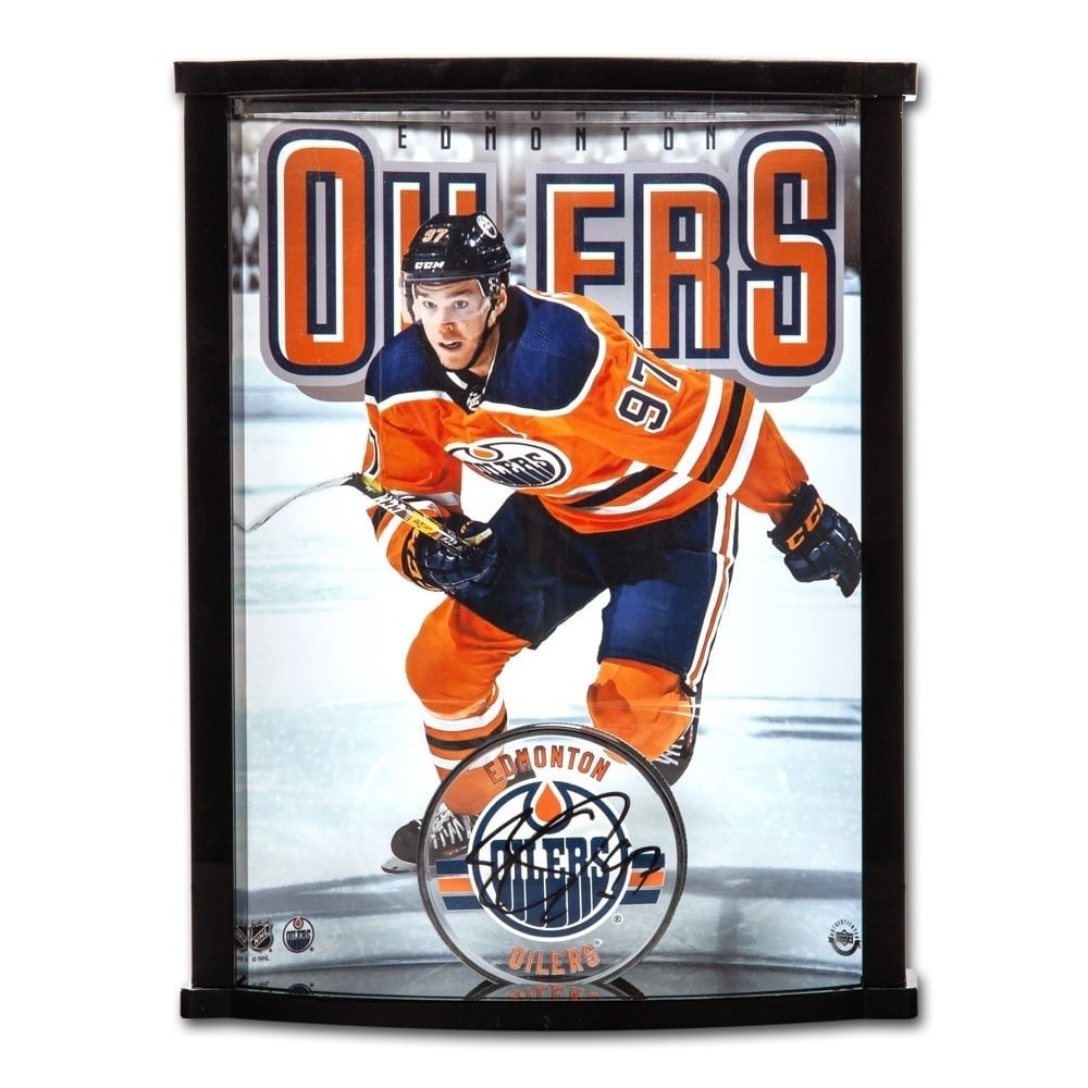Connor McDavid Autographed Acrylic Puck Display Case Oilers (1 of 5)