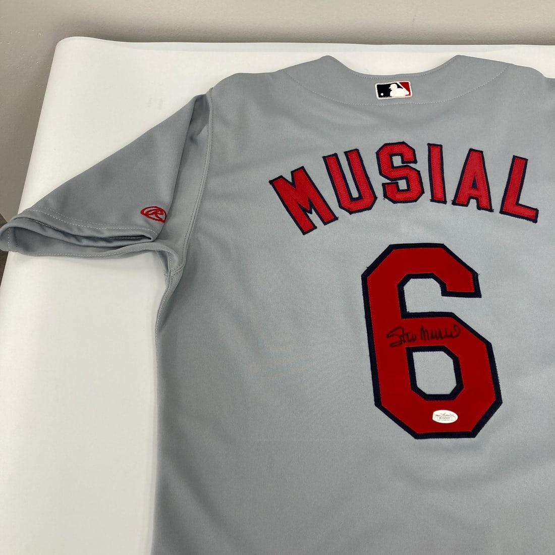 Stan Musial Signed Authentic St. Louis Cardinals Jersey JSA Certified (1 of 8)