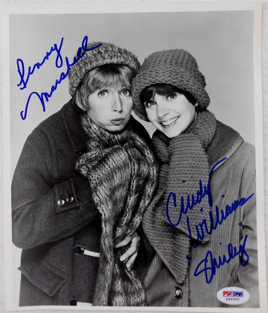 Penny Marshall Cindy Williams Signed Laverne & Shirley Photo PSA/DNA COA (1 of 1)