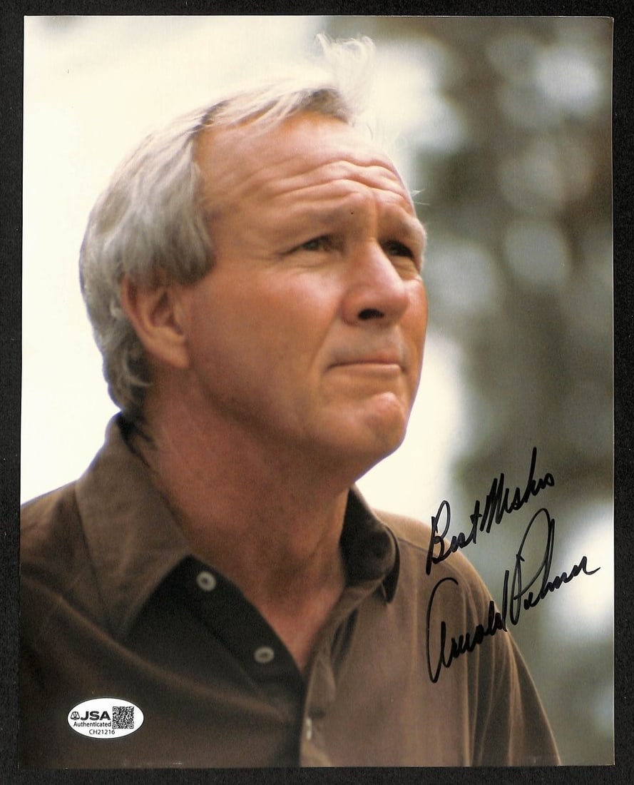 Arnold Palmer Signed Inscribed 8x10 Photo PGA Masters JSA Authenticated (1 of 2)