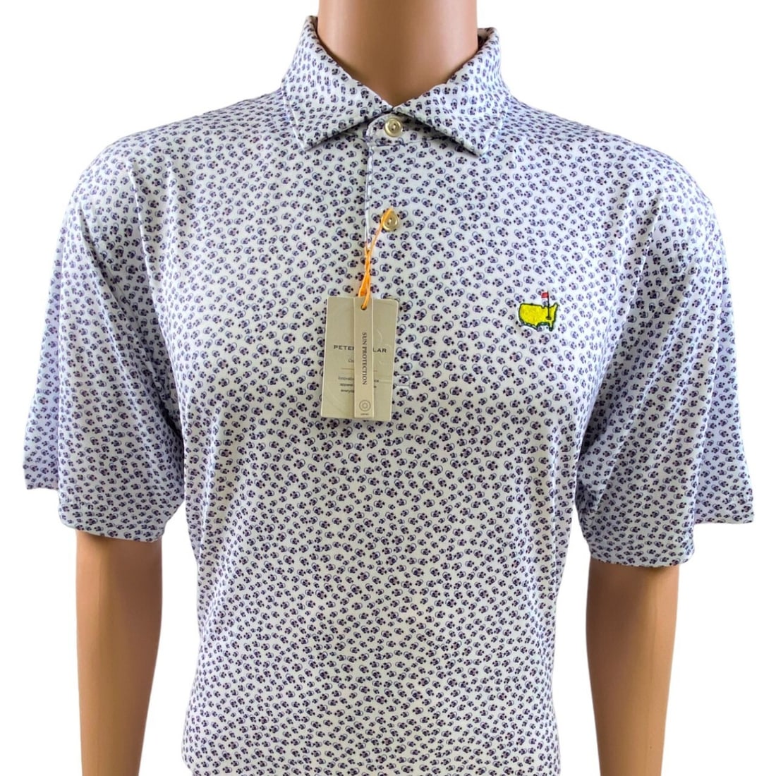 2023 Masters Peter Millar Men's Anglerfish Print Golf Polo (1 of 2)