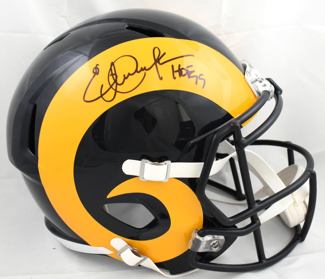 Eric Dickerson Signed Rams Full Size Replica Helmet Beckett Hologram (1 of 5)