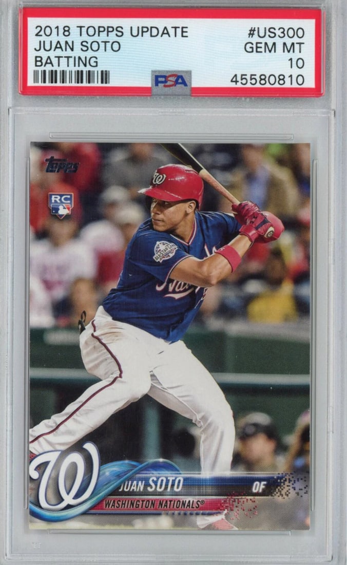 2018 Topps Update Juan Soto #US300 Rookie Card PSA 10 Graded (1 of 2)