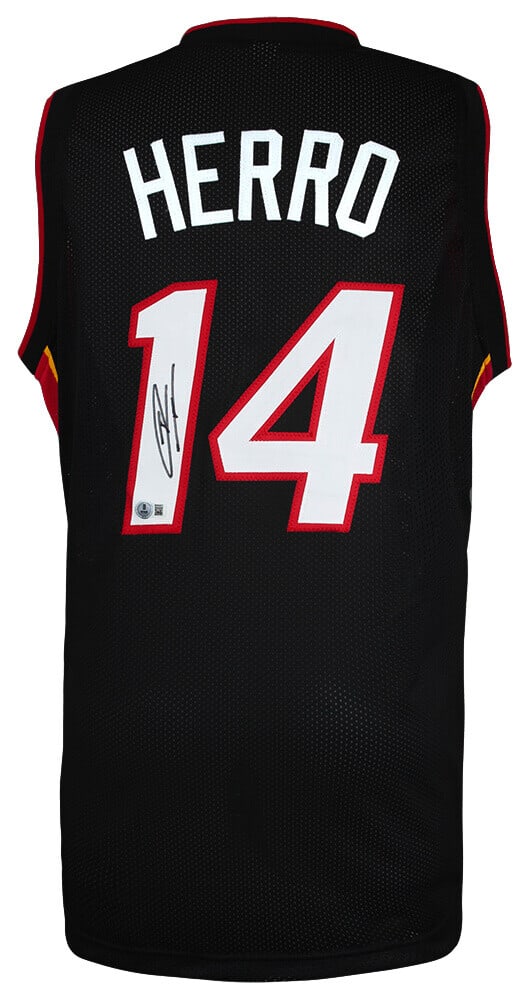 Tyler Herro Signed Miami Heat Black Basketball Jersey Beckett COA (1 of 2)