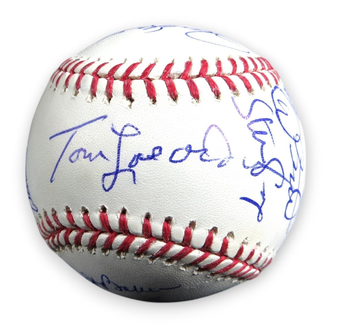 1981 Dodgers Team Signed Baseball with 21 Autographs Lasorda Garvey Guerrero (1 of 6)
