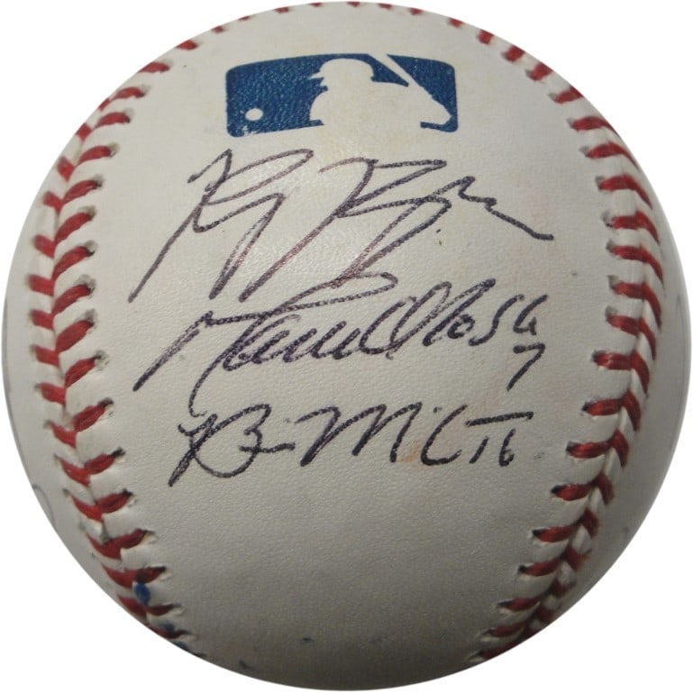 Evan Longoria Ryan Braun Adam Dunn Signed MLB Baseball GAI Authenticated (1 of 5)