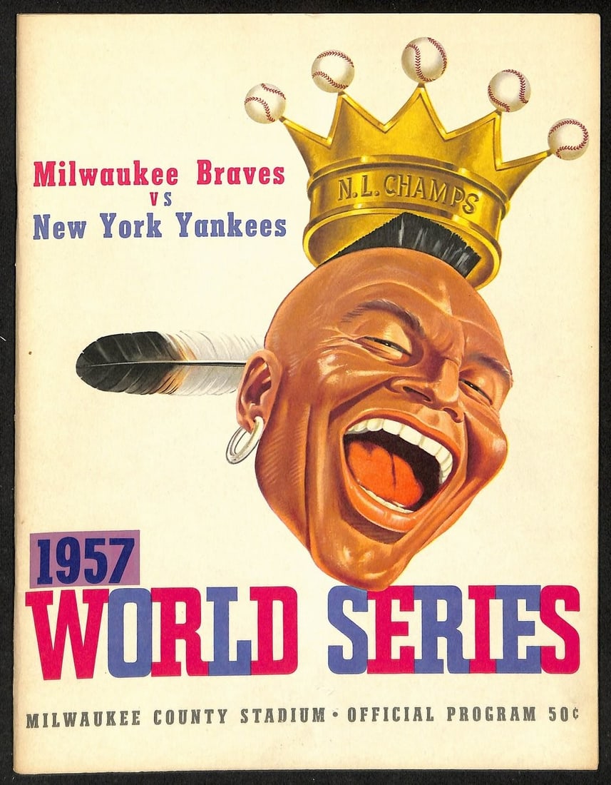 1957 World Series Program Milwaukee Braves vs New York Yankees Original (1 of 6)