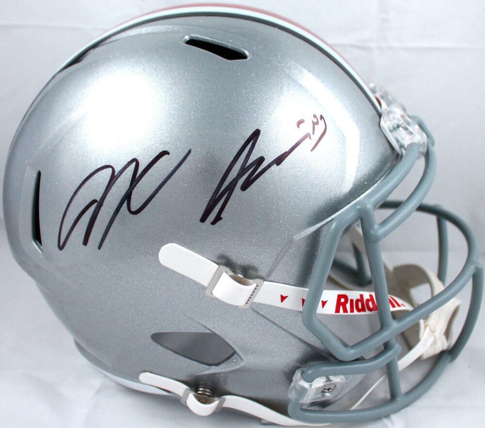 Jaxon Smith-Njigba Signed Ohio State Full Size Helmet Beckett Auth (1 of 5)