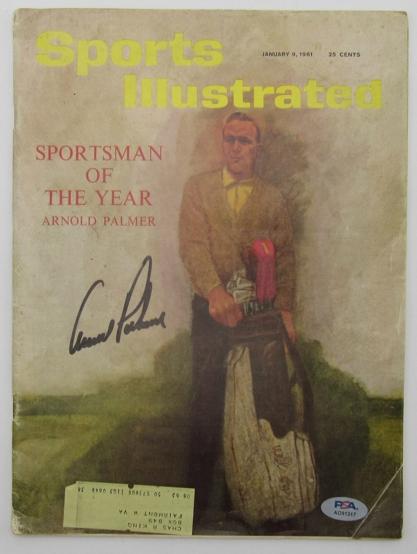 Arnold Palmer Signed 1961 Sports Illustrated Magazine PSA Authenticated (1 of 5)
