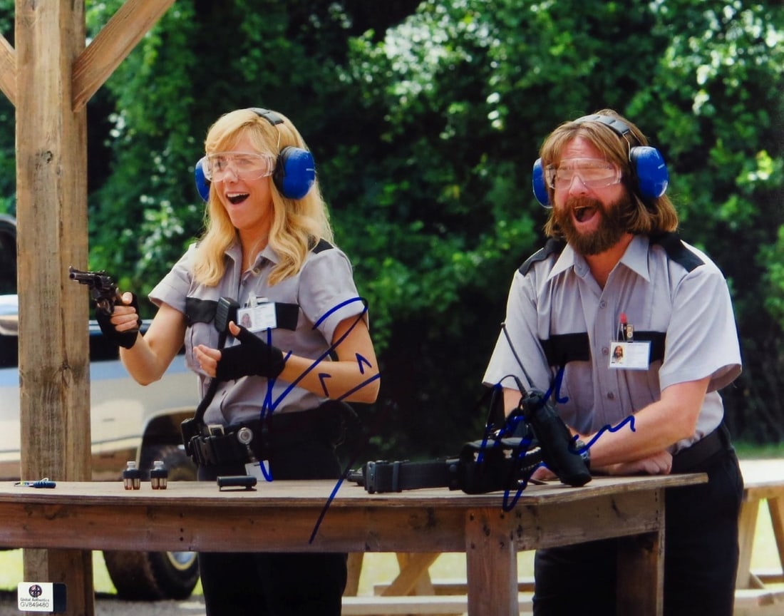 Zach Galifianakis Kristen Wiig Signed 11X14 Photo Masterminds Global Authentics: Zach Galifianakis Kristen Wiig Signed 11X14 Photo Masterminds Global Authentics Capture a unique piece of cinematic history with this original 11" x 14" photograph signed by Zach Galifianakis and Kris