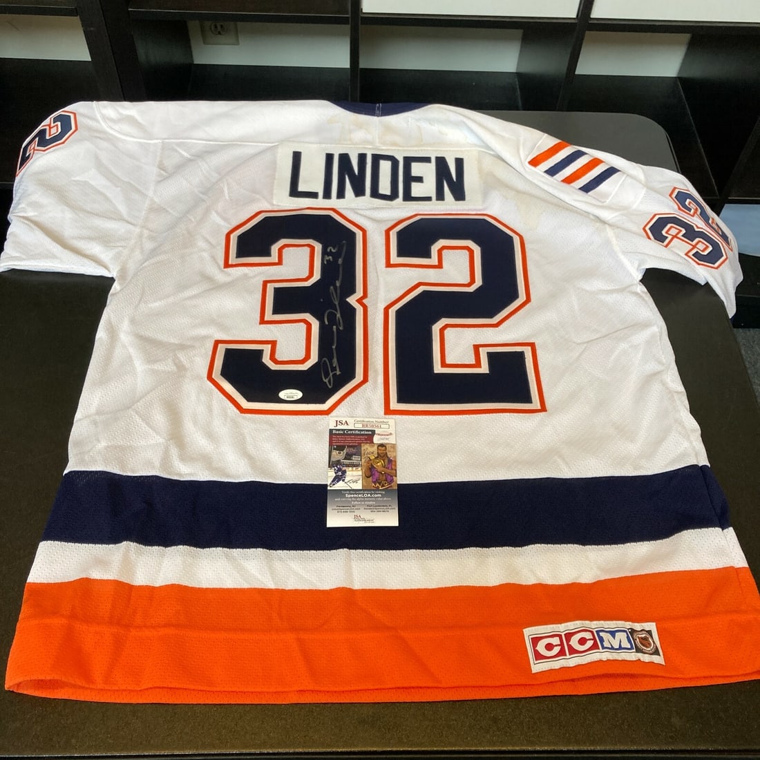Trevor Linden Signed Authentic New York Islanders Jersey JSA COA (1 of 9)