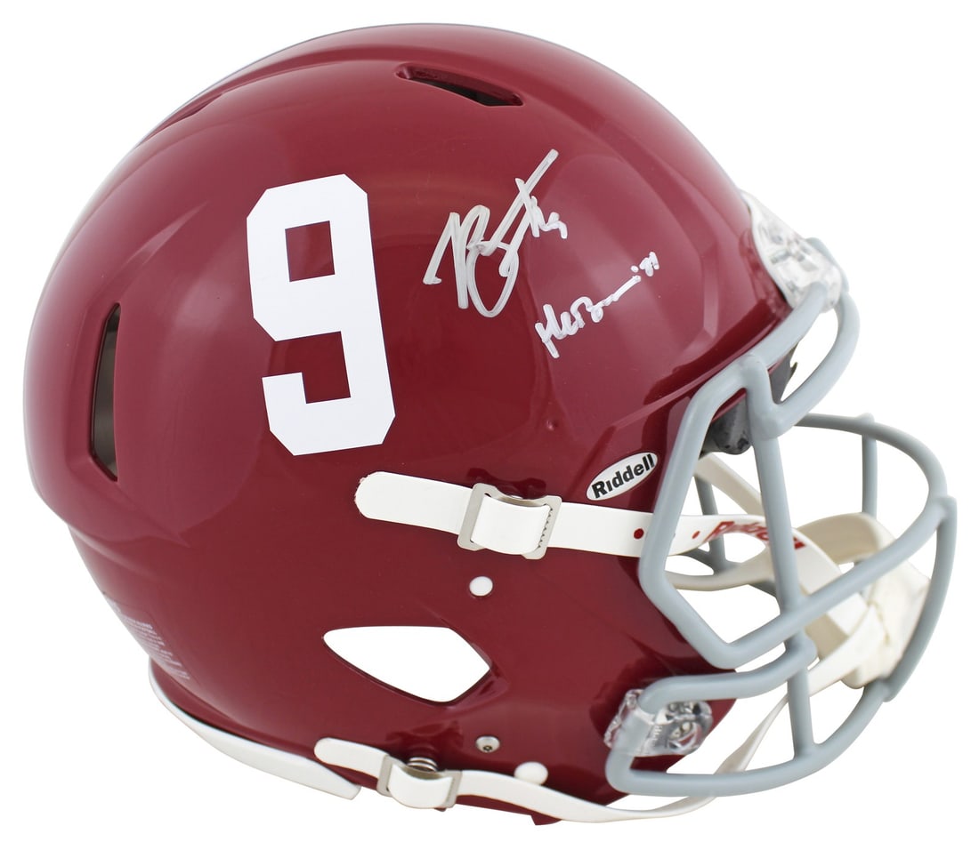 Bryce Young Alabama Heisman 21 Signed Full Size Helmet BAS Witnessed (1 of 3)