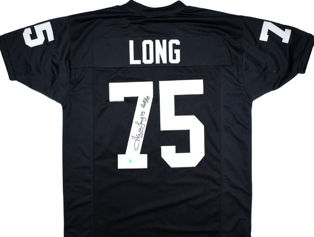 Howie Long Autographed Black Pro Style Jersey HOF Beckett Authenticated (1 of 10)