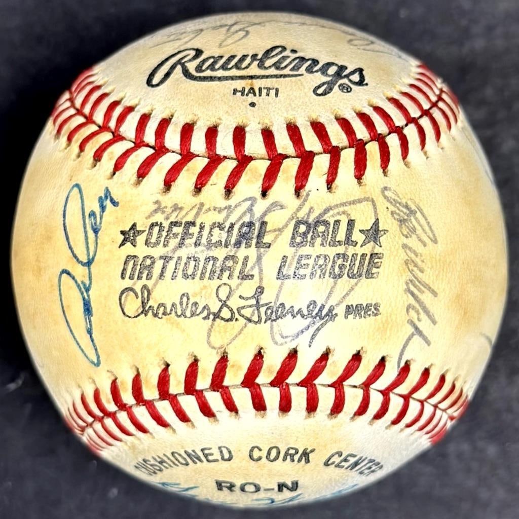 1981 Dodgers Signed Baseball 17 Autographs BAS Certified (1 of 7)