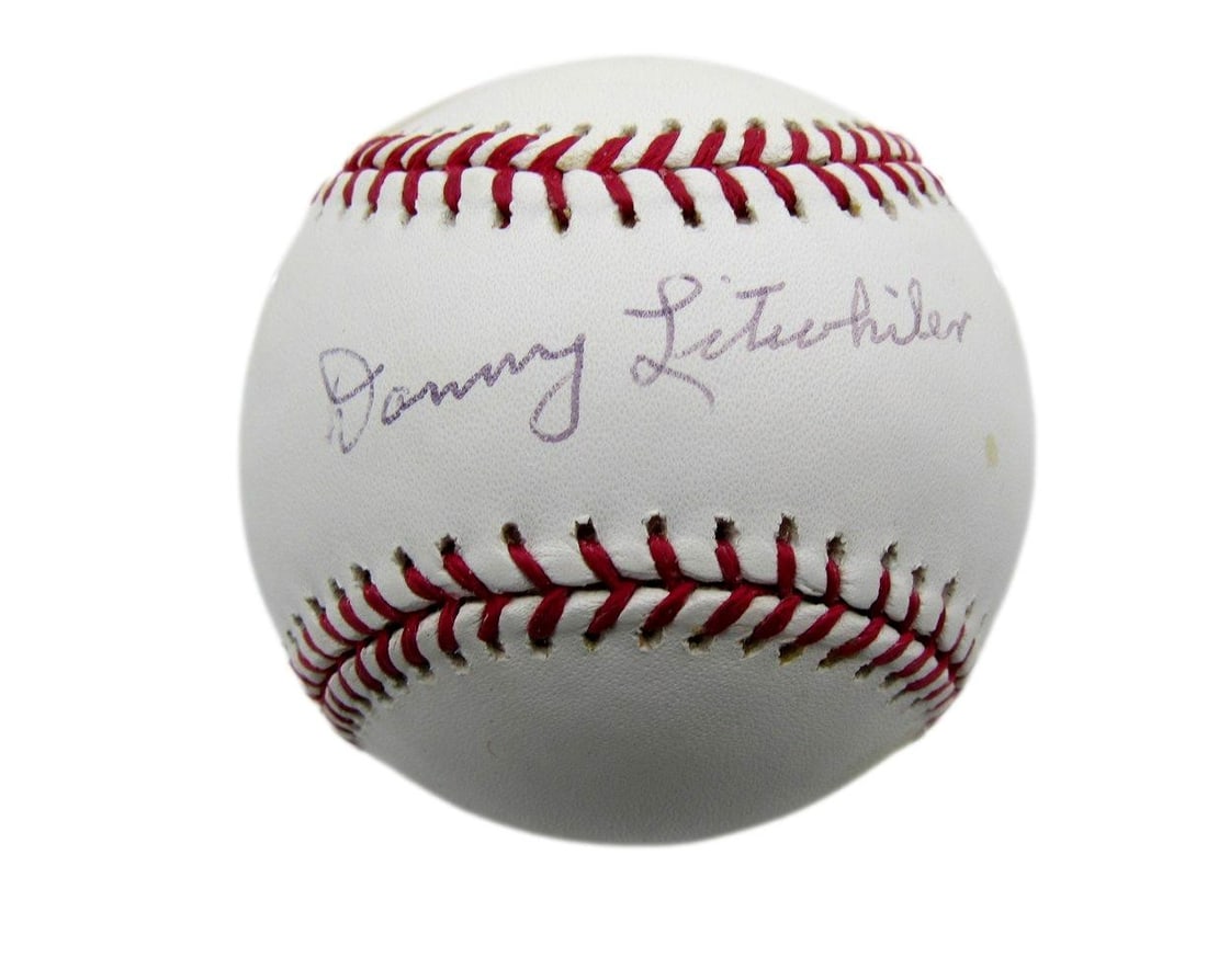 Danny Litwhiler Autographed OML Baseball Philadelphia Phillies JSA Authenticated (1 of 3)
