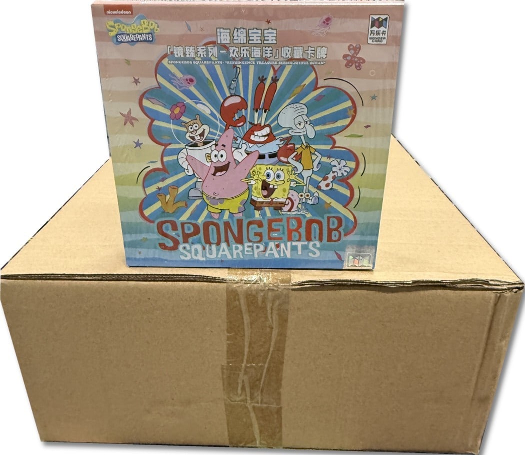 Factory Sealed Case of 18 Joyful Ocean Mirror Series SpongeBob Boxes (1 of 4)