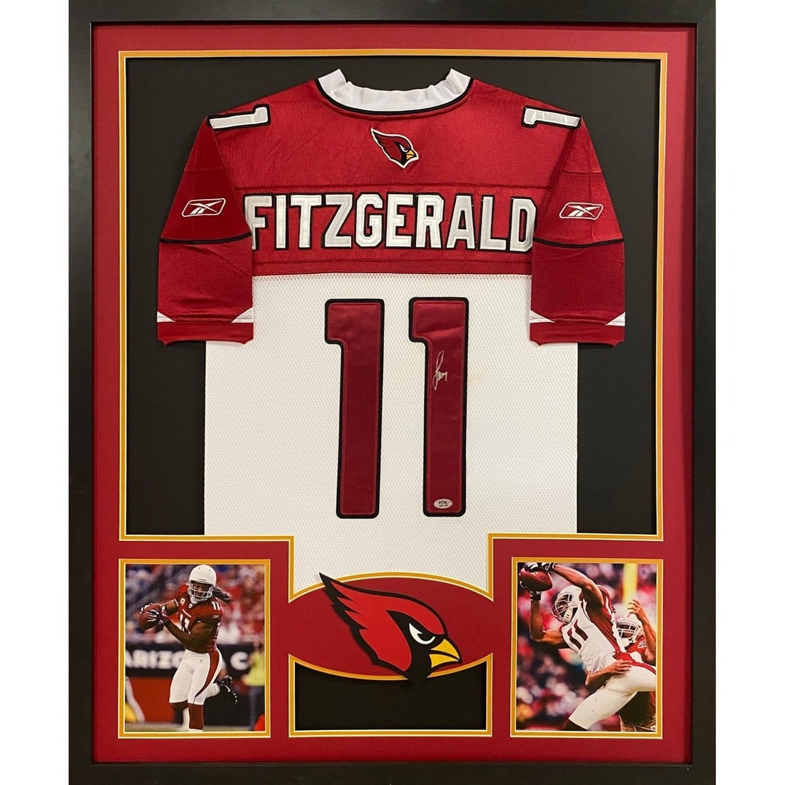 Larry Fitzgerald Signed Framed Jersey PSA/DNA Authentic Cardinals (1 of 3)
