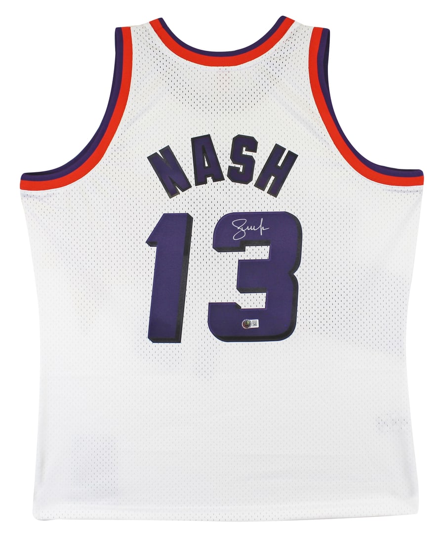 Steve Nash Signed 1996-97 Phoenix Suns Jersey BAS Witnessed (1 of 5)